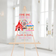 キュートハンドドローカーニバルサーカス誕生日歓迎