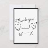 キュートハンドドロードダシュンドフラットサンキューカード サンキューカード (正面)