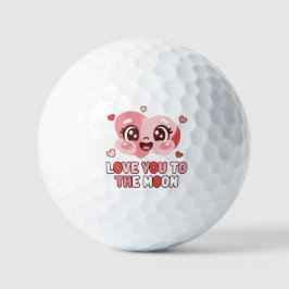 キュートハートキャラ 月まで愛して ゴルフボール