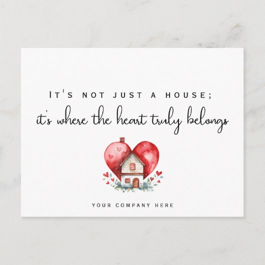 キュートハートハウス実在エテートマーケティング ポストカード (正面)