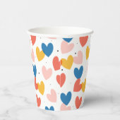 キュートハートパターン紙カップ 紙コップ (右)