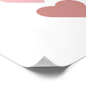 キュートハートボホ子供部屋 ポスター (角)