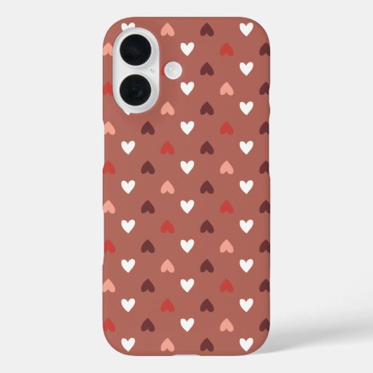 キュートハート柄 - ソフトな愛の美意識 Case-Mate iPhoneケース (裏面)
