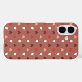 キュートハート柄 - ソフトな愛の美意識 Case-Mate iPhoneケース (裏面 (横))