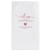 キュートハート結婚ズウェルカムホテルスモール抱き枕 スモールペーパーバッグ (裏面)