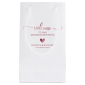 キュートハート結婚ズウェルカムホテルスモール抱き枕 スモールペーパーバッグ (正面)