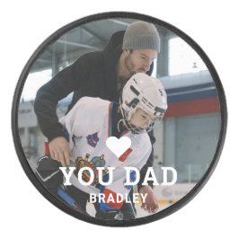 キュートハート LOVE YOU DAD 名前入りフォト アイスホッケーパック