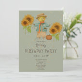 キュートハ不気味ロウィーン子供の誕生日招待状 招待状 (スタンド正面)