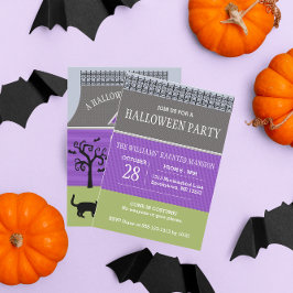 キュートハ幽霊のよく出るウスハロウィーン招待状 招待状