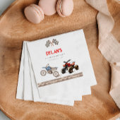 キュートバイク複合テーマ誕生日 スタンダードカクテルナプキン