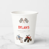 キュートバイク誕生日 紙コップ (正面)