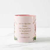 キュートバイブル聖なる書物、 経典マグマウスハートピンク ツートーンマグカップ (中央)