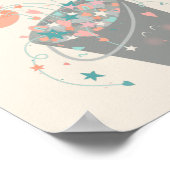 キュートバケットフィラーバレンタインデザイン ポスター (角)