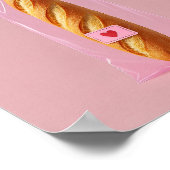 キュートバゲットアートプリントコージートレンディーブレッドキッチン ポスター (角)