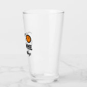 キュートバスケットボールスポーツ誕生日名前をカスタムするプリント タンブラーグラス (左)