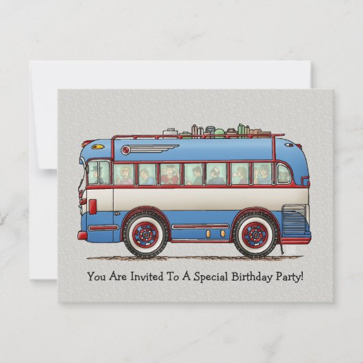 キュートバスツアーバス 招待状 (正面)