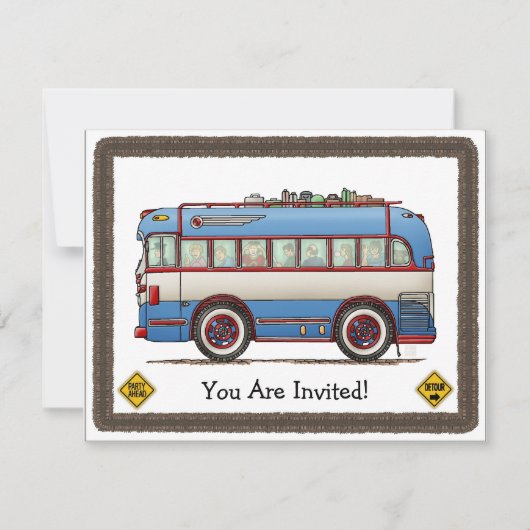 キュートバスツアーバス 招待状 (正面)