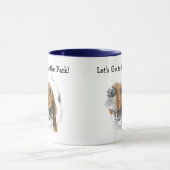 キュートバセットハウンドオリジナルカラーイラストレーション マグカップ (中央)