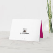 キュートバセットハウンド誕生日カード カード (裏面)