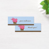 キュートバタフライカップケーキ誕生日パーティーDIYギフトラベル (デスク)