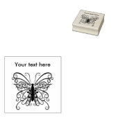 キュートバタフライテーマ ラバースタンプ (押印)