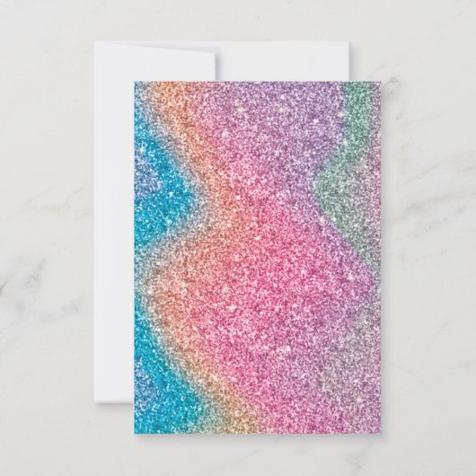 キュートバタフライ春ベビーシャワーサンキューカード サンキューカード (裏面)