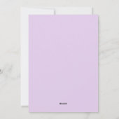 キュートバタフライ水玉模様フローラフラワー誕生日 シーズンカード (裏面)