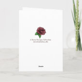 キュートバタフライ誕生日 カード (裏面)