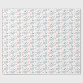 キュートバドミントンバーディラケットシュトルコックレトロ ラッピングペーパー (フラット)