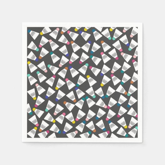 キュートバドミントン紙ナプキンス スタンダードカクテルナプキン (正面)