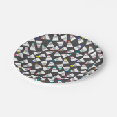 キュートバドミントン紙プレート ペーパープレート (アングル)