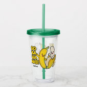 キュートバナナス名前をカスタムする アクリルタンブラー (正面)