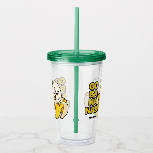 キュートバナナス名前をカスタムする アクリルタンブラー (右)