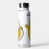 キュートバナナス名前をカスタムする ウォーターボトル (右面)