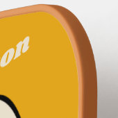 キュートバナナ名前をカスタムするピックボールパドル ピックルボールラケット (左詳細)