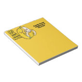 キュートバナナ名前をカスタムする ノートパッド (アングル)