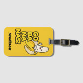 キュートバナナ名前をカスタムする ラゲッジタグ (正面横)