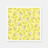 キュートバナナ子供の誕生日かわいい スタンダードカクテルナプキン (正面)