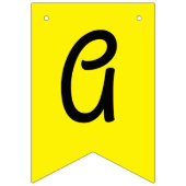 キュートバナナ子供の誕生日かわいい バンティングフラッグ (第3の旗)