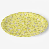 キュートバナナ子供の誕生日かわいい ペーパープレート (アングル)