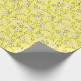 キュートバナナ子供の誕生日かわいい ラッピングペーパー