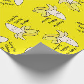 キュートバナナ子供の誕生日かわいい ラッピングペーパー (角)