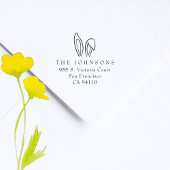 キュートバニーイヤーイースターファミリー差出人住所 ラバースタンプ