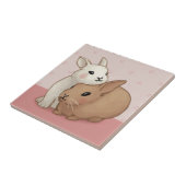 キュートバニーイラストレーション タイル (側面)