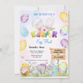 キュートバニーイースターエッグ狩り 招待状 (正面)