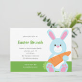 キュートバニーイースターパーティの招待状 招待状 (スタンド正面)