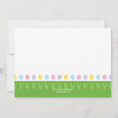 キュートバニーイースターパーティの招待状 招待状 (裏面)