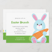 キュートバニーイースターパーティの招待状 招待状 (正面/裏面)