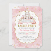 キュートバニーイースターパーティの招待状 招待状 (正面)