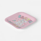 キュートバニーイースタービーブスパステル春パーティー ペーパープレート (傾斜あり)